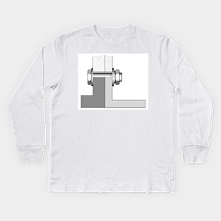 Bolted joint illustration Kids Long Sleeve T-Shirt